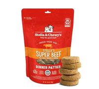 Stella & Chewy's Freeze Dried Raw Dinner Patties - Grain Free Dog Food, Protein Rich Stella’s Super Beef Recipe - 5.5 oz Bag