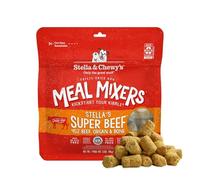 Stella & Chewy's Freeze Dried Raw Super Beef Meal Mixer - Dog Food Topper for Small & Large Breeds - Grain Free, Protein Rich Recipe - 3.5 oz Bag