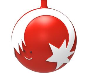 Stella Cometa Christmas tree ball made of hand-blown glass, hand-decorated, assorted designs and colors