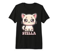 Stella Cute Kitty Cat Design for Girls Name Stella Premium T-Shirt