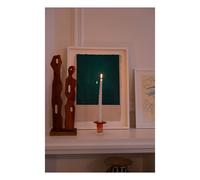 Stella glass candlestick Orange one size