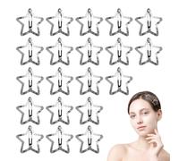 Stella Hair Clips Star Metal Hair Clips - Colorful Star Hair Barrettes,20 Colorful Star Hair Clips for Girls Non-Slip Hair Clips