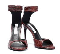 Stella Mccartney Cult VEGAN Faux Ankle Tie Heels Sandals Pumps Shoes 41