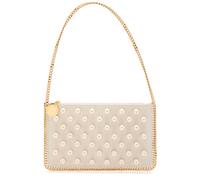 Stella Mccartney Falabella Embellished Satin Shoulder Strap - White - One Size