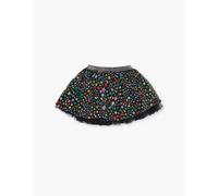Stella Mccartney Girls Black/colourful Kids Star-pattern Regular-fit Woven Skirt 4-12 Years 10