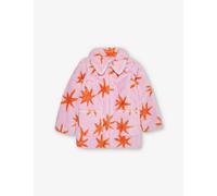 Stella Mccartney Girls Rosa/rosso Kids Star-print Patch-pocket Faux-fur Jacket 4-12 Years 8