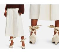 Stella Mccartney Icon Bow-tied Satin Silk Wrapped Ankle Pumps Shoes 35.5