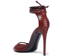 Stella Mccartney Icon VEGAN Faux Ankle Tie Heels Sandals Pumps Shoes 36