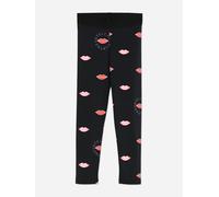 Stella McCartney Kids Stella McCartney Girls Lips AOP Leggings in Black - Black - 16 Yrs