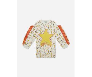 Stella McCartney Kids Stella McCartney Girls Star Sweater Dress in Ivory - Ivory - 4 Yrs