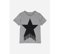 Stella McCartney Kids Stella McCartney Girls Tassel Star T-Shirt in Grey - Grey - 6 Yrs