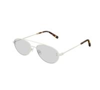 Stella McCartney Unisex SC0180S 003 Outlet sunglasses Metal White Grey Pilot Normal