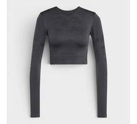 Stella McCartney Women's Adidas Truestrength Seamless Long Sleeve Yoga Top in Grey | Size: XL