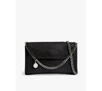 Stella Mccartney Womens Stella Mccartney Falabella Vegan-Leather Cross-Body Bag Black