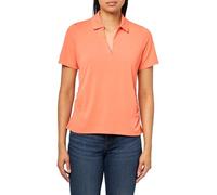Stella Parker Women's Short Sleeve Tennis-Golf Polo Top-UPF+, Quick Dry, Moisture Wicking, Persimmon, S