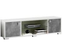 Stella TV Unit - 160cm - White & Grey Italian