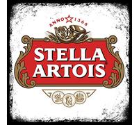 Stella - Vintage Retro Advertising Wall Tin Plaque Large Square 20x20cm Pub Shed Bar Man Cave Home Bedroom Office Kitchen Gift Metal Sign