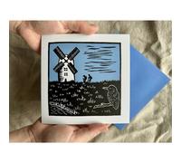 Stellabox Designs Norfolk Windmill Recycled Greeting Card (blank Inside)