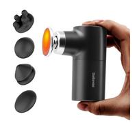 Stellamist Mini Thermal Massage Gun with Heat, Portable Hand Held Massager Gun with Heat, Portable Percussion Muscle Massager with 4 Massage Heads for for Dad, Office, Home, Athletes