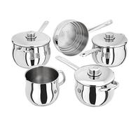 Stellar 1000 Classic 5 Piece Deep Saucepan Set With Steamer
