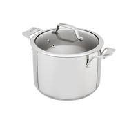 Stellar 22cm 5L Stainless Steel Stockpot Induction Safe, 18/10 Cast Handles, Dishwasher & Oven Safe, Straight Sided Design