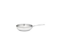 Stellar Profile Stainless Steel Uncoated Frying Pan -24 cm, Durable Frying Pan for Everyday Cooking, Induction Ready, Oven & Dishwasher Safe