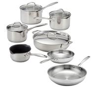 Stellar 7000 Series 7 Piece Draining Saucepan Set with Twin Stainless Steel Frypans