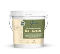 Stellar - Beef Tallow - 100% Grass-Fed & Finished - Good for Cooking, Baking and Frying - Food Grade - 2 LBS