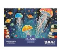 Stellar Borrower Jellyfish 1000 Piece Jigsaw Puzzle Magic Fantasy for Adults Fun Activities Memory Games Relaxing 70x50cm/1000pcs