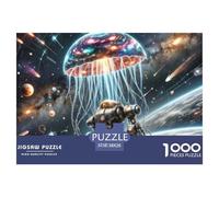 Stellar Borrower Jellyfish 1000 Piece Jigsaw Puzzle Magic Fantasy for Age 12+ Fun Activities Memory Games Relaxing 38x26cm/1000pcs