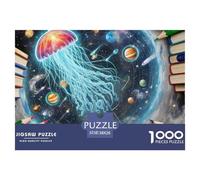 Stellar Borrower Jellyfish 1000 Piece Puzzles Magic Fantasy for Adults Educational Gift Memory Games Relaxing 38x26cm/1000pcs