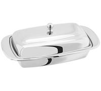 Stellar Butter Dish, Stainless Steel, Silver