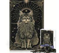 Stellar Cat 1000 Piece Jigsaw Puzzles for Teenagers Jigsaw Solid Logic Toy Calm Fun Precision Cut Santa Wish Item 50x75cm