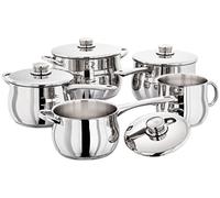 Stellar Classic, Deep 5 Piece Saucepan Set, Silver