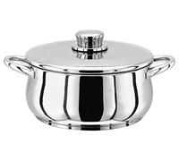 Stellar Classic Stainless Steel Casserole with Lid 16cm, 1.3L Induction Ready, Oven Safe, Dishwasher Safe