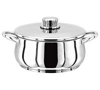 Stellar Classic Stainless Steel Casserole with Lid 20cm, 2L Induction Ready, Oven Safe, Dishwasher Safe