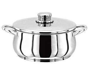 Stellar Classic Stainless Steel Casserole with Lid 22cm, 2.5L Induction Ready, Oven Safe, Dishwasher Safe