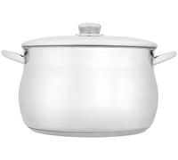 Stellar Classic Stainless Steel Stockpot with Lid 26cm, 6.9L Induction Ready, Oven Safe, Dishwasher Safe
