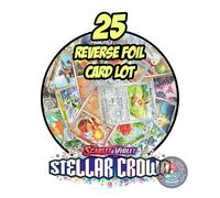 Stellar Crown - Pokemon 25 Reverse Foil Card Lot