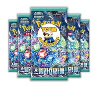 Stellar Crown Stellar Miracle Korean 5 Booster Packs | That Chunky Yellow Mouse Authenticated | Korean Pokemon Cards | Pokemon Stellar Crown Booster Packs | Pokémon Scarlet and Violet