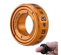 Stellar D20 Dice Ring - Spinner Dice for DND RPG Tabletop Gaming Accessory with Rotating Dice D20 CNC Machined Brass Spinner Ring for D&D Gadget Gift for Dice Goblins, DM & Fantasy Engineers