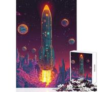 Stellar Dawn Vessel Jigsaw Puzzles 1000 Pieces for Teenagers Relaxing Quiet Leisure Fun Relaxing Soothing Indoor Play (38X26cm)