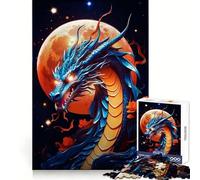 Stellar Dragonfire Jigsaw Puzzles for Teenagers 1000 Pieces Mind Puzzle Peaceful Fun Art Assembly Lovely Gift 38x52cm