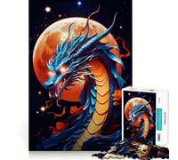 Stellar Dragonfire Jigsaw Puzzles for Teenagers 1000 Pieces Mind Puzzle Peaceful Fun Art Assembly Lovely Gift 38x52cm