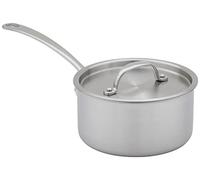 Stellar Eclipse 16cm Saucepan with Lid, 1.25 Litre Capacity, Stainless Steel, Induction Suitable, Dishwasher Safe