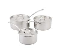 Stellar Eclipse, 3 Piece Saucepan Set, Silver