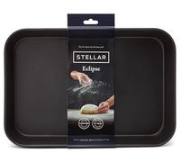 Stellar Eclipse Oven Roasting Pan Tray, 40x28x8cm, Non-Stick Aluminized Carbon Steel - Durable, Scratch Resistant, Dishwasher Safe
