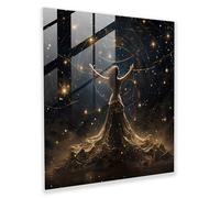 Stellar Elegance glass print, 30.5 cm x 30.5 cm