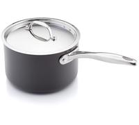 Stellar Element Hard Anodonised 18cm Saucepan with Lid, 2.9 Litre Capacity, Induction Suitable, Oven Safe to 240C, PTFE & PROFA Free
