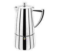 Stellar Espresso Maker Art Deco 10 Cup Stainless Steel Stove Top Coffee Brewer